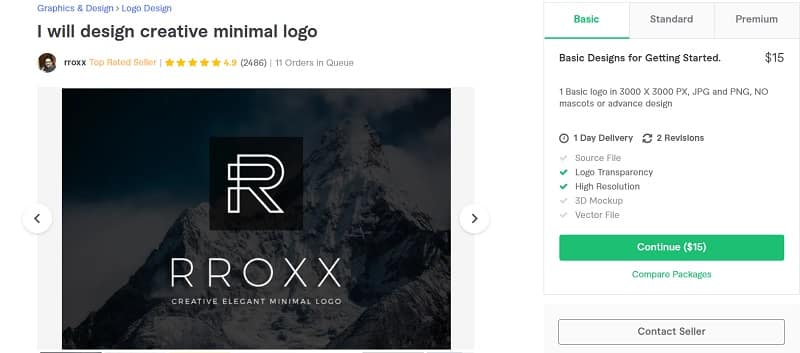 RRoxx Fiverr Logo